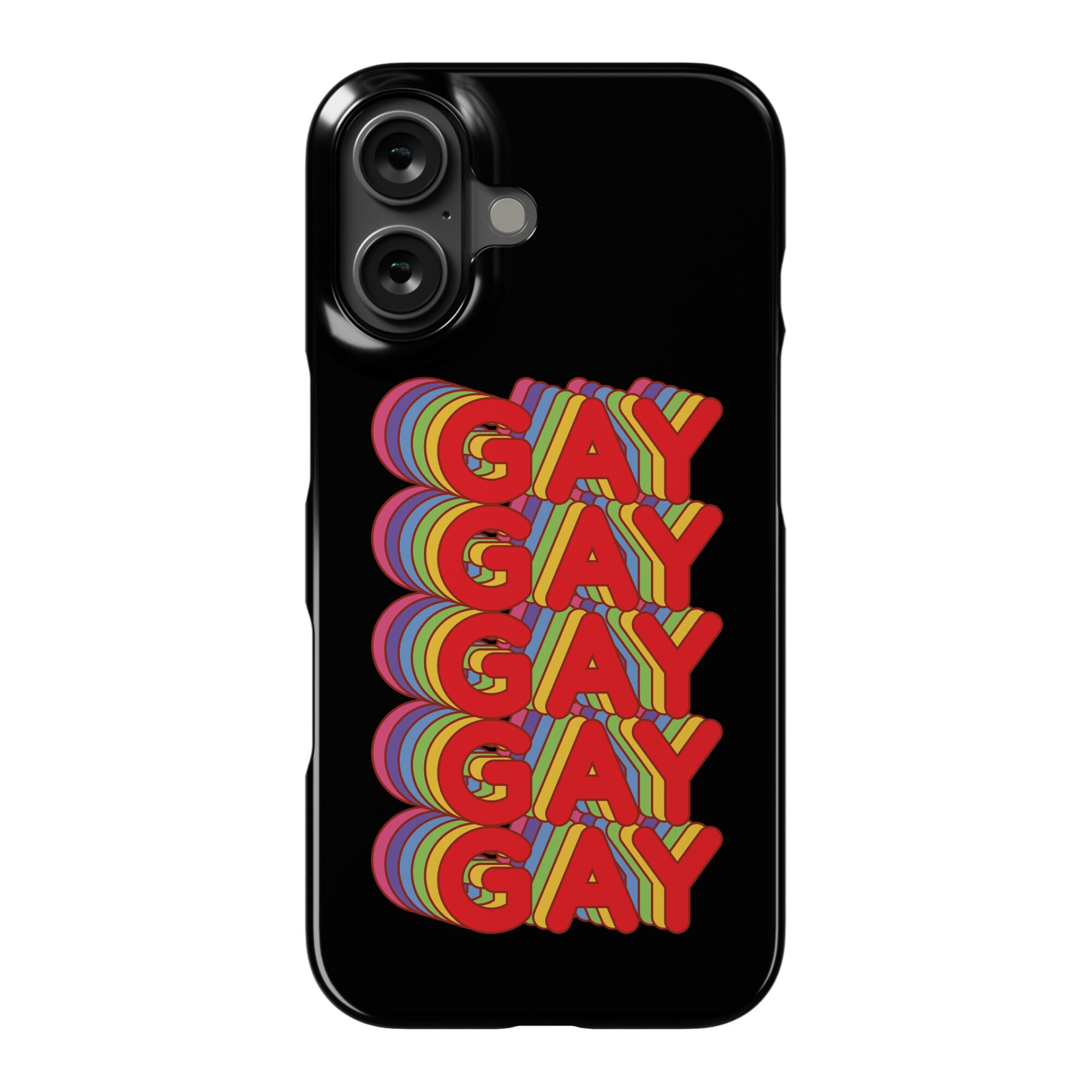 Gay Retro Rainbow Phone Case